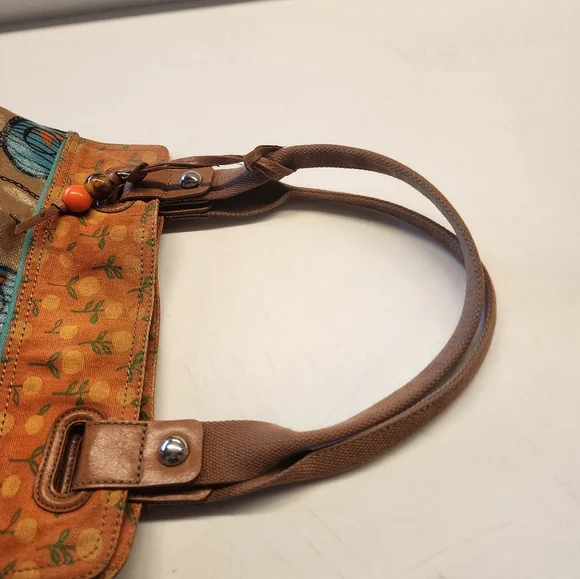 Fossil Vintage Birdcage Key-per Keyper Coated Canvas - Picture 6 of 13